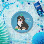 Bernese Mountain Dog Welpe BirthdayPaper Plate Pappteller (Party)