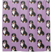 Bernese Mountain Dog Welpe Dusche Vorhang (Vorderseite)