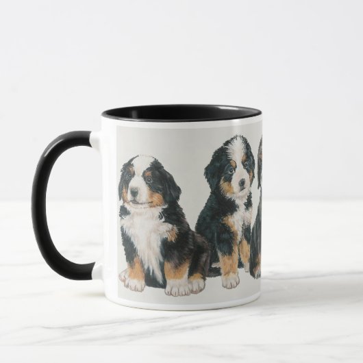 Bernese Mountain Dog Welpen Tasse (Links)