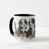 Bernese Mountain Dog Welpen Tasse (Vorderseite Links)