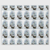 Bernese Mountain Dog Welpen Weihnachten Geschenkpapier (Flach)