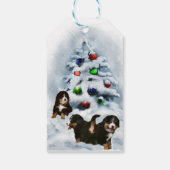 Bernese Mountain Dog Welpen Weihnachtsgeschenke Ta Geschenkanhänger (Rückseite)