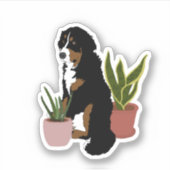Bernese Mountain Dog Welpensticker Aufkleber (Vorderseite)