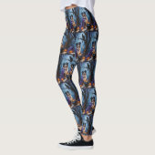 Bernese Mountain Dog Whimsical Halloween Malerei Leggings (Links)