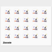 Bernese Mountain Dog Witch Sticker (Blatt)