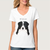 Bernese Mountain Dog Women V-Neck T-Shirt (Vorderseite)