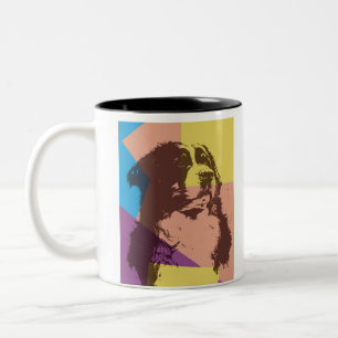 Bernese Mountain Dog Wood Zweifarbige Tasse