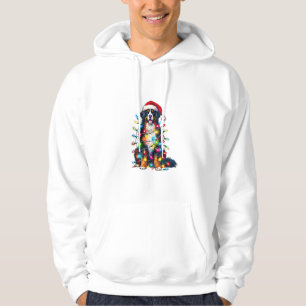 Bernese Mountain Dog x Christmas Lights Hoodie