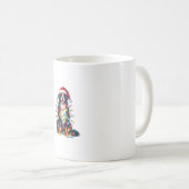 Bernese Mountain Dog x Christmas Lights Kaffeetasse (VorderseiteRechts)