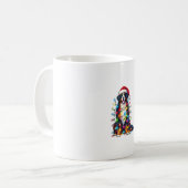 Bernese Mountain Dog x Christmas Lights Kaffeetasse (Vorderseite Links)
