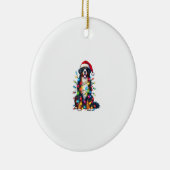 Bernese Mountain Dog x Christmas Lights Keramik Ornament (Rechts)