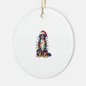 Bernese Mountain Dog x Christmas Lights Keramik Ornament (Links)