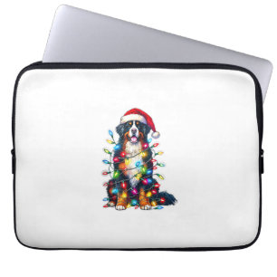 Bernese Mountain Dog x Christmas Lights Laptopschutzhülle