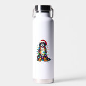 Bernese Mountain Dog x Christmas Lights Trinkflasche (Vorne)
