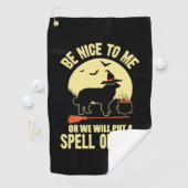 Bernese Mountain Dog Zauber auf You Halloween Cost Golfhandtuch (Insitu)