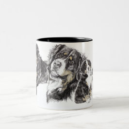 Bernese Mountain Dog Zweifarbige Tasse