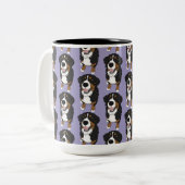 Bernese Mountain Dog Zweifarbige Tasse (Vorderseite Links)