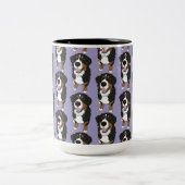 Bernese Mountain Dog Zweifarbige Tasse (Mittel)