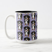 Bernese Mountain Dog Zweifarbige Tasse (Links)