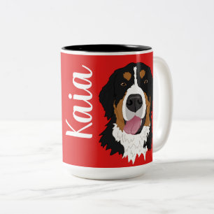 Bernese Mountain Dog Zweifarbige Tasse