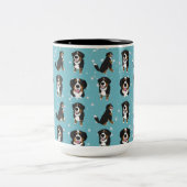Bernese Mountain Dog Zweifarbige Tasse (Mittel)