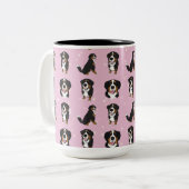 Bernese Mountain Dog Zweifarbige Tasse (Vorderseite Links)