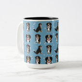 Bernese Mountain Dog Zweifarbige Tasse (Vorderseite Links)
