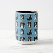 Bernese Mountain Dog Zweifarbige Tasse (Mittel)