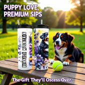 Bernese Mountain Dog's Blumenfrolic Thermosbecher