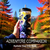 Bernese Mountain Dog's Blumenfrolic Thermosbecher