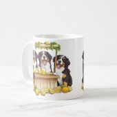 Bernese Mountain Dogs Lemonade Stand Kaffeetasse (Vorderseite Links)