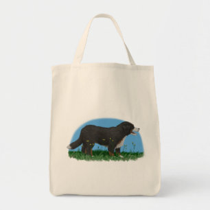 Bernese Mountain Flower Tragetasche