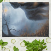 Bernese Mountain Halloween Beängstigend Geschirrtuch (Gefaltet)