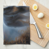 Bernese Mountain Halloween Beängstigend Geschirrtuch (Viertel Falte)