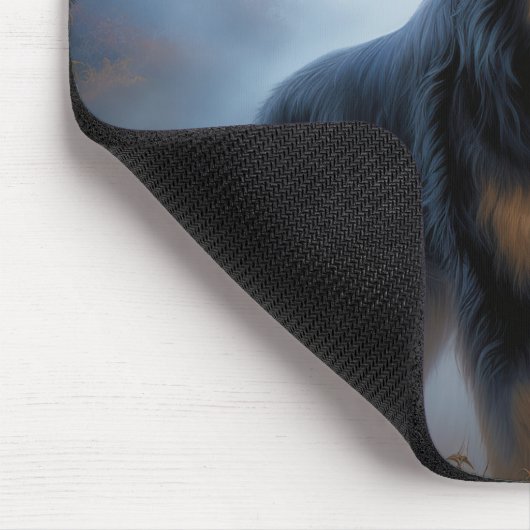 Bernese Mountain Halloween Beängstigend Mousepad (Ecke)
