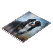 Bernese Mountain Halloween Beängstigend Notizblock (Linke Seite)