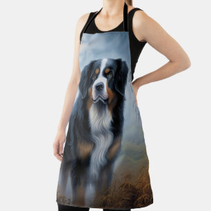Bernese Mountain Halloween Beängstigend Schürze