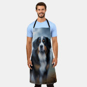 Bernese Mountain Halloween Beängstigend Schürze (Getragen)