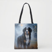 Bernese Mountain Halloween Beängstigend Tasche (Vorderseite)