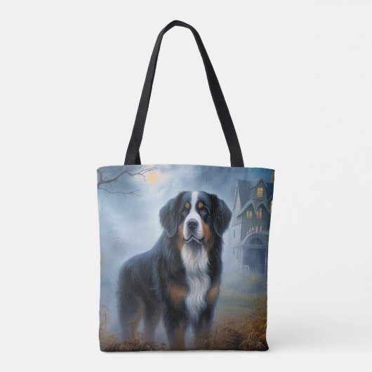 Bernese Mountain Halloween Beängstigend Tasche (Rückseite)