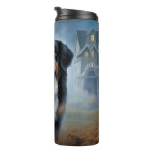 Bernese Mountain Halloween Beängstigend Thermosbecher (Nach rechts gedreht)