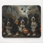 Bernese Mountain Halloween Night Doggy Delight Mousepad (Vorne)