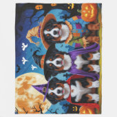 Bernese Mountain Hogs Pumpkin Halloween Funny Fleecedecke (Vorderseite)