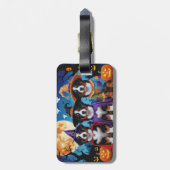 Bernese Mountain Hogs Pumpkin Halloween Funny Gepäckanhänger (Rückseite vertikal)