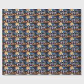 Bernese Mountain Hogs Pumpkin Halloween Funny Geschenkpapier (Flach)