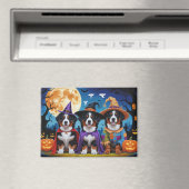Bernese Mountain Hogs Pumpkin Halloween Funny Magnet (In Situ (Geschirrspüler))