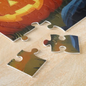 Bernese Mountain Hogs Pumpkin Halloween Funny Puzzle (Seite)