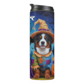 Bernese Mountain Hogs Pumpkin Halloween Funny Thermosbecher (Nach rechts gedreht)