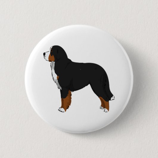 Bernese Mountain Hund 2 Button (Vorderseite)