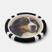 Bernese Mountain Hund 2 Gemälde - Original Hunde K Pokerchips (Einzeln)